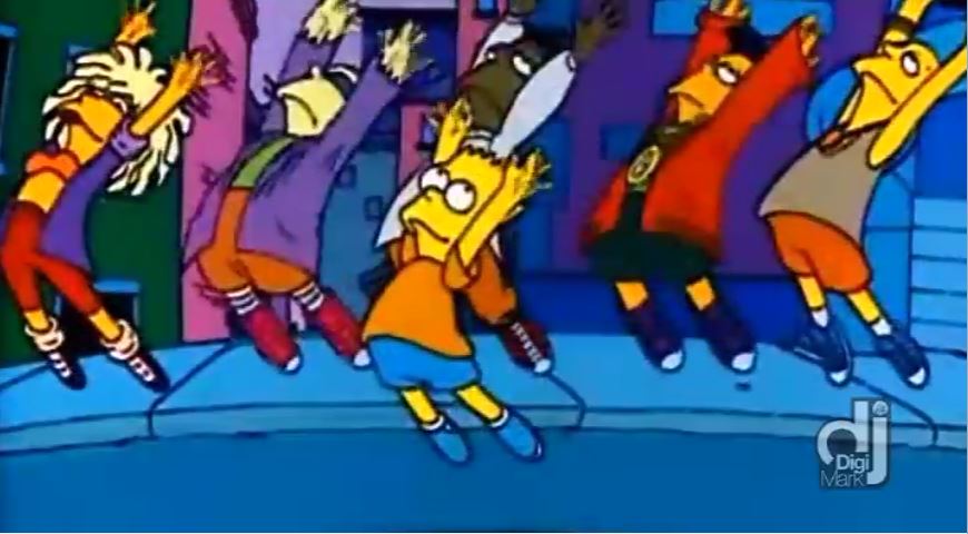 The Simpsons vs Robin Thicke - Blurred Bartman (Spare Elbow Skin Mashup)